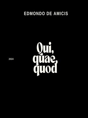 cover image of Qui, quae, quod